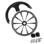 26" Front Wheel Rim Dual Disc & Painted Fender for Harley Electra Glide (2008–2025)
