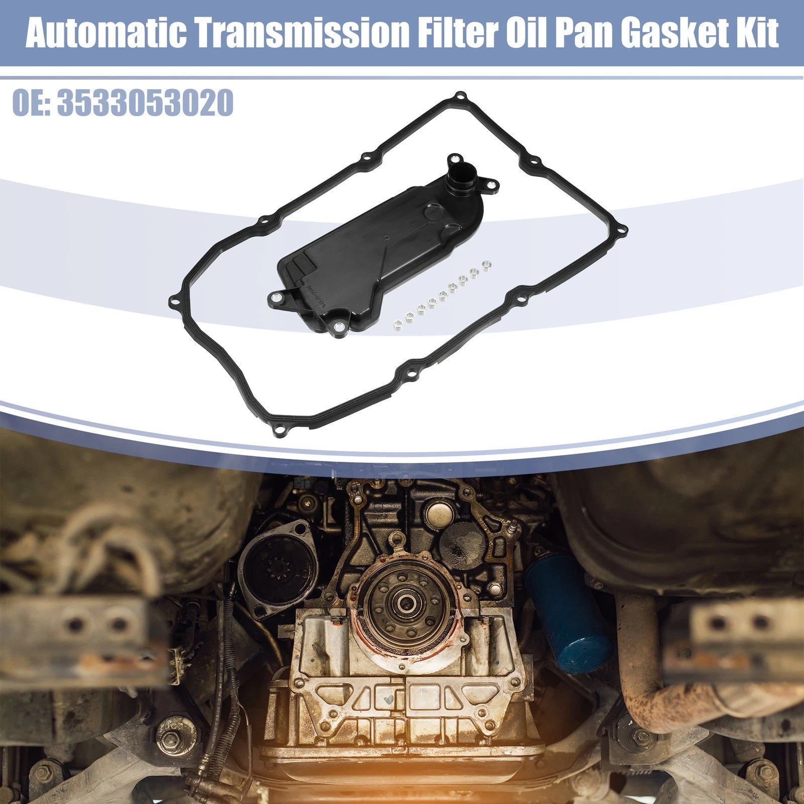 Set of 1 Transmission Filter Oil Pan Gasket Kit for Lexus GS200t (2015–2019)