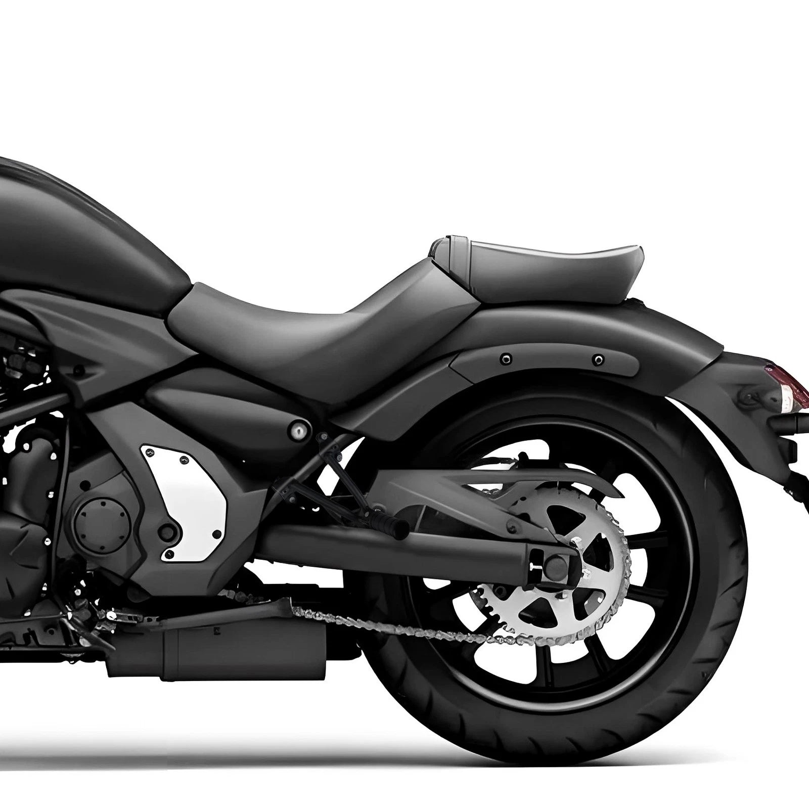 Rear Passenger Footpegs Mounts Kit for Kawasaki Vulcan S VN650 (2015–2024) Black