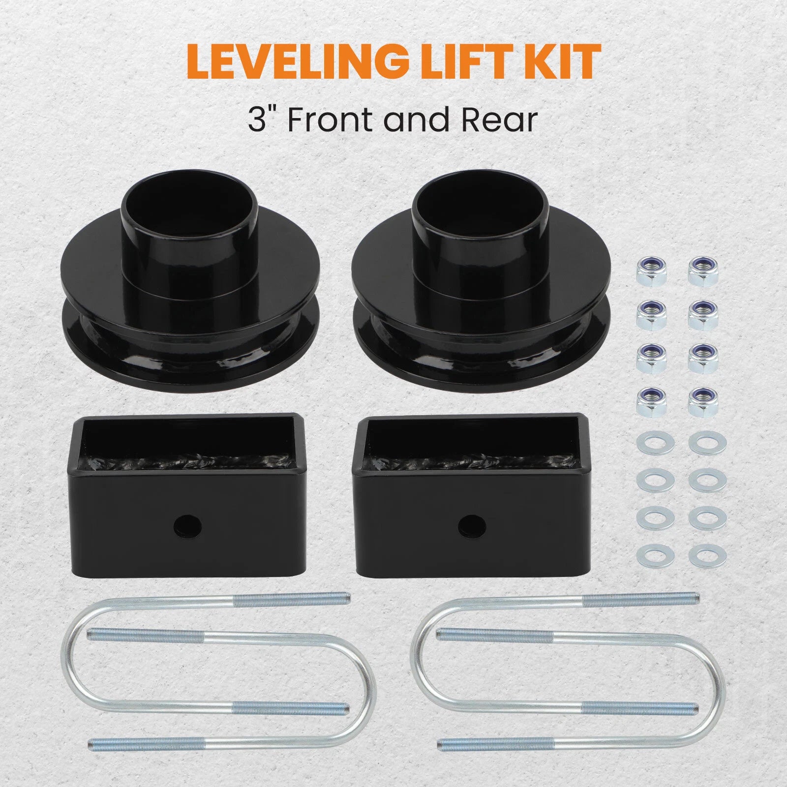 3" Front & Rear Leveling Lift Kit for Dodge Ram 1500 2500 3500 (1994–2013)
