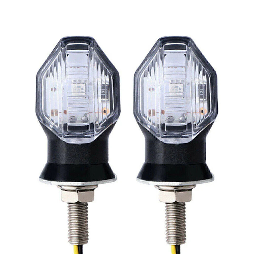 LED Turn Signal Lights for Motorcycle Universal Amber Indicator Lamp