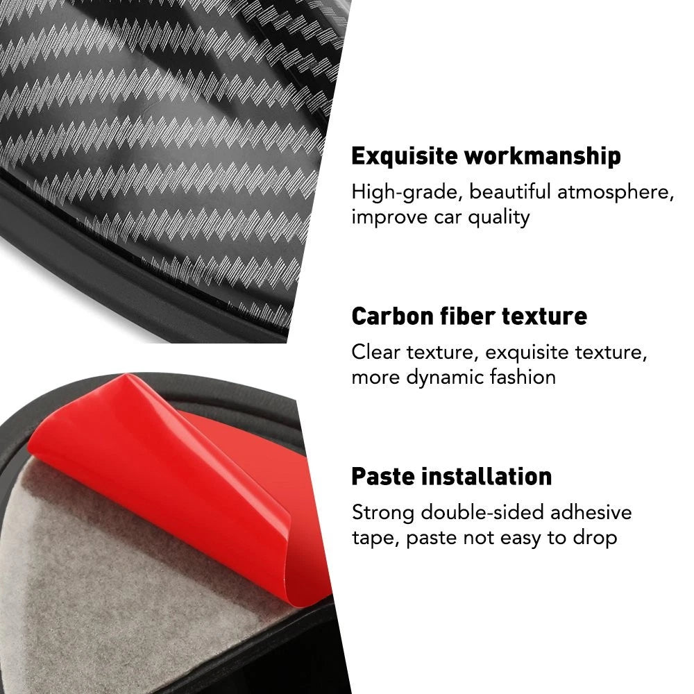 Shark Fin Trim Antenna for Universal Vehicles (AM/FM, Carbon Fiber Look)