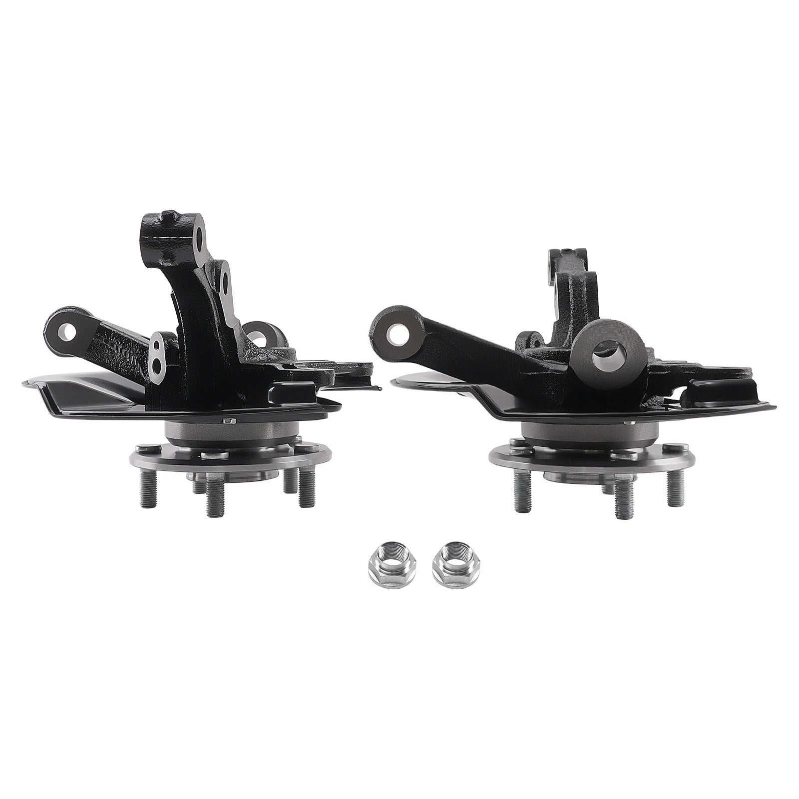 Pair Front Steering Knuckle & Wheel Hub Bearing for Honda LX (2008) 698-451