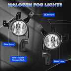 Set of 2 Clear Fog Lights for Honda CR-V (2007-2009)