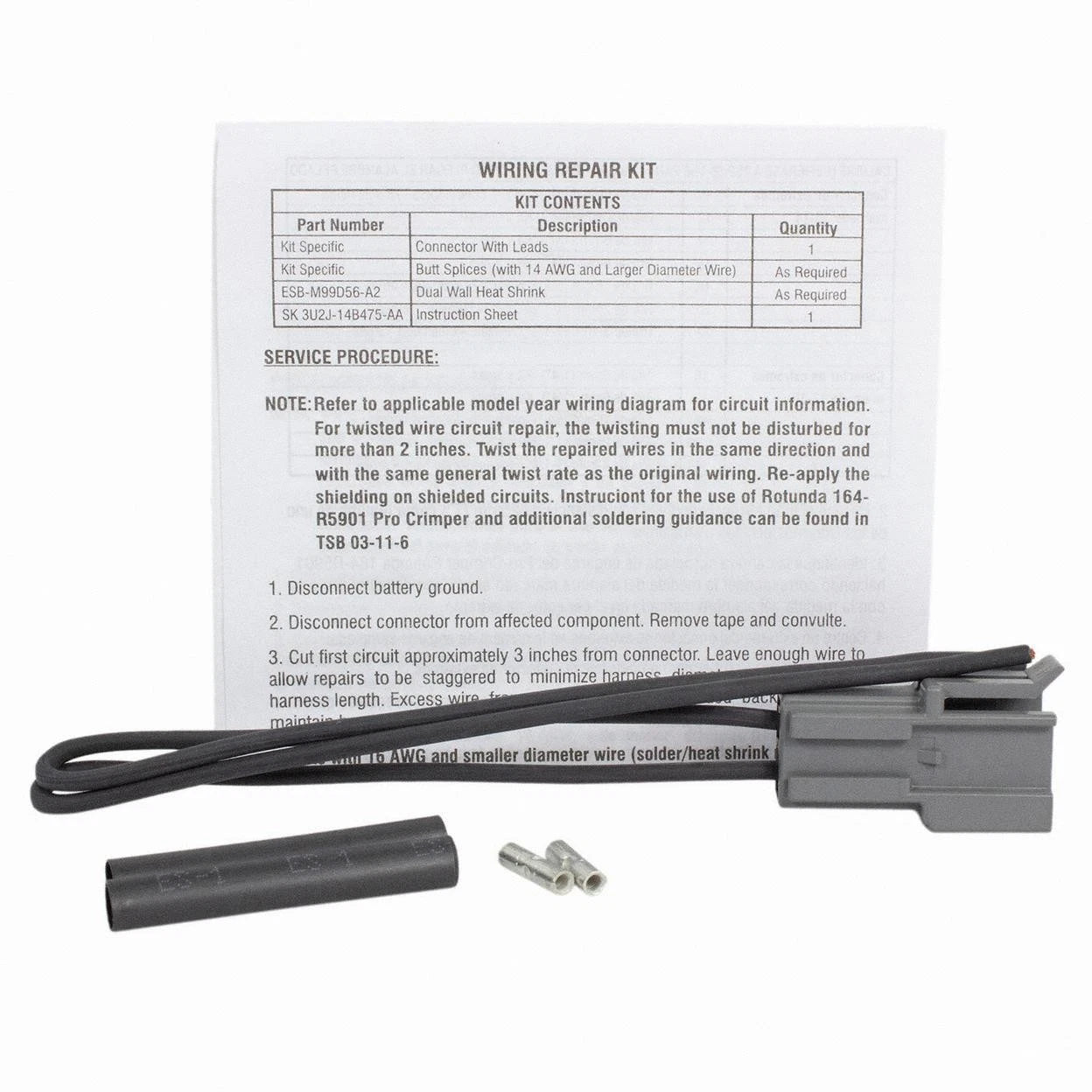 Motorcraft WPT-484 Seat Recline Motor Connector for Lincoln Continental