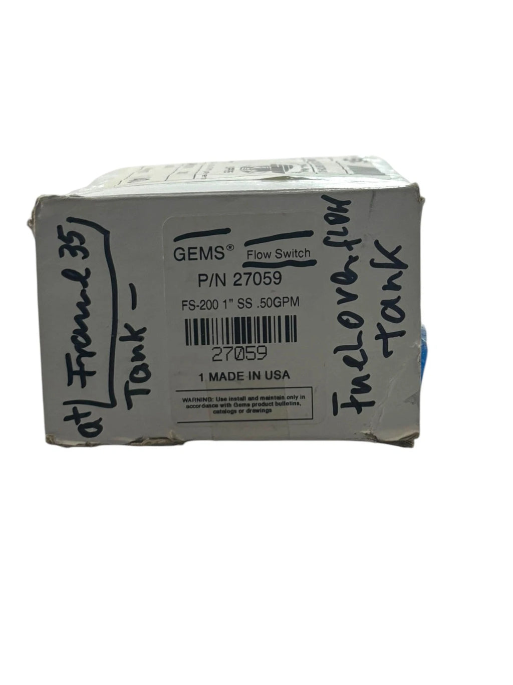 FS-200 Flow Switch for Gems Sensors (27059) 1" NPT Female Port Size