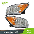 Replacement Headlight Set for Toyota RAV4 Sport (2009–2012) LH+RH Chrome Halogen