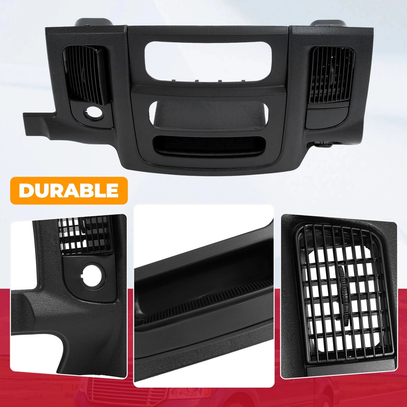 Center Dash Radio Bezel Trim Panel for Dodge Ram 1500 2500 (2002-2005)