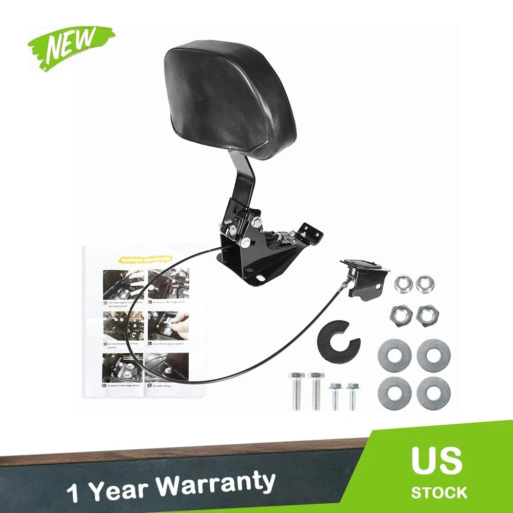 Driver Backrest Pad with Mounting Kit for Road Glide Road King (2009–2021)