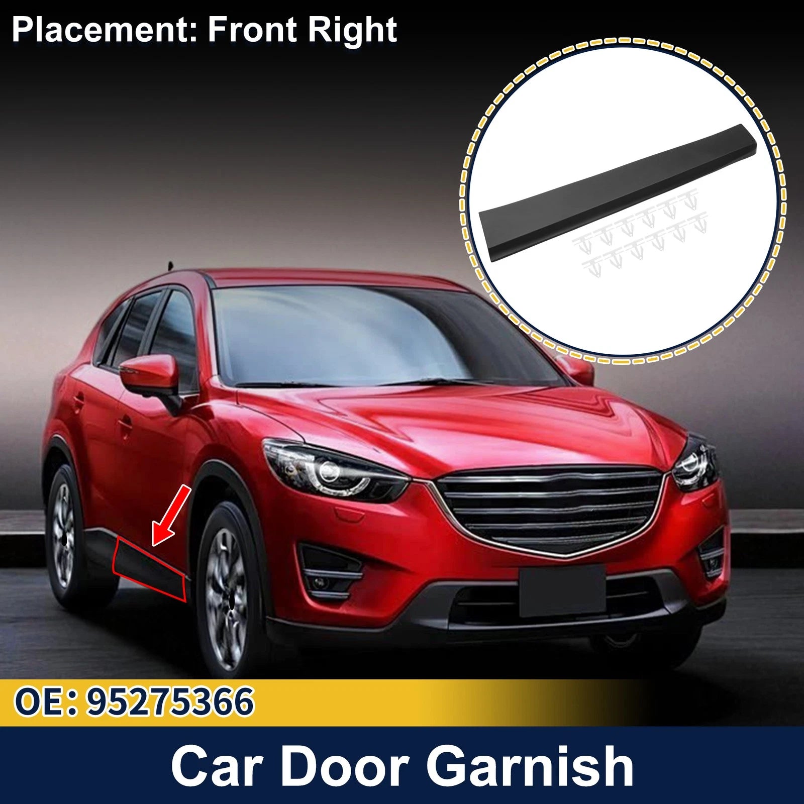 Door Side Lower Trim Garnish No. 95275366 for Chevrolet Trax (2013–2020)