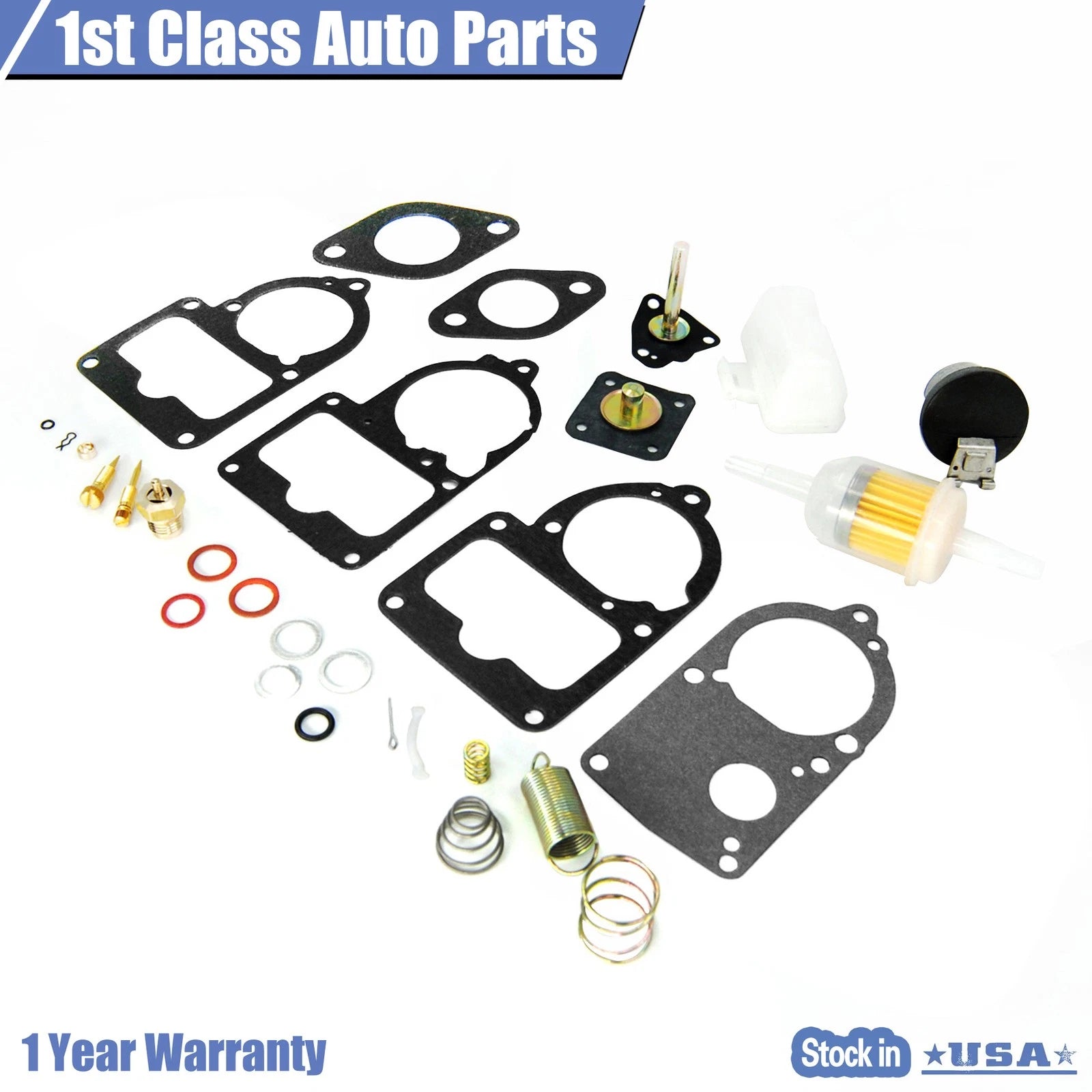 Carburetor Rebuild Kit for VW Bug (1949–1979) 28/30/34 Pict-3 with Floats