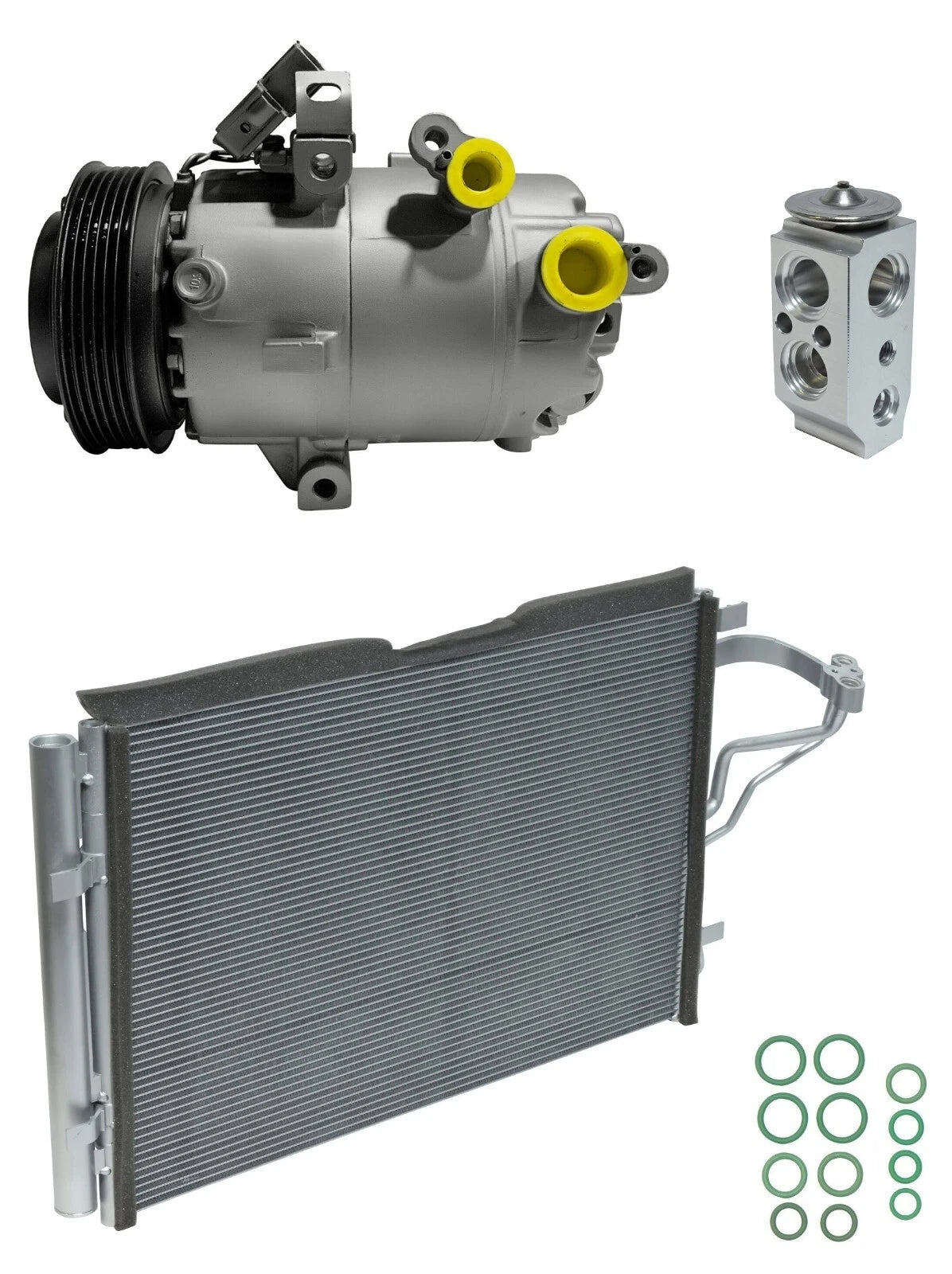 AC Compressor Kit With Condenser for Kia Forte 2.0L (2018–2018)