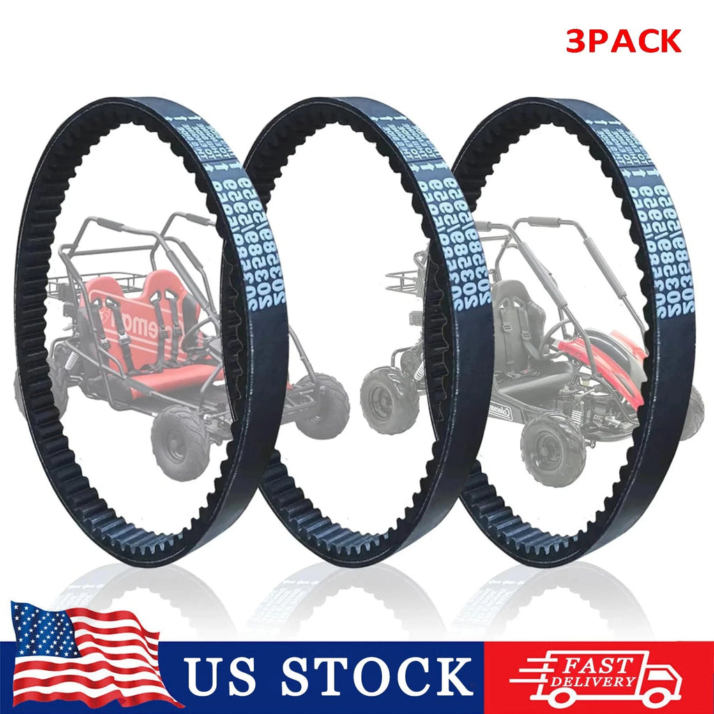 3X Rubber Go Kart Drive Belt 30 Series for Manco 5959, Comet 203589