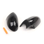 2Pcs Black M-Style Wing Side Mirror Cap Covers for BMW E90 E92 E93 (2007–2013)