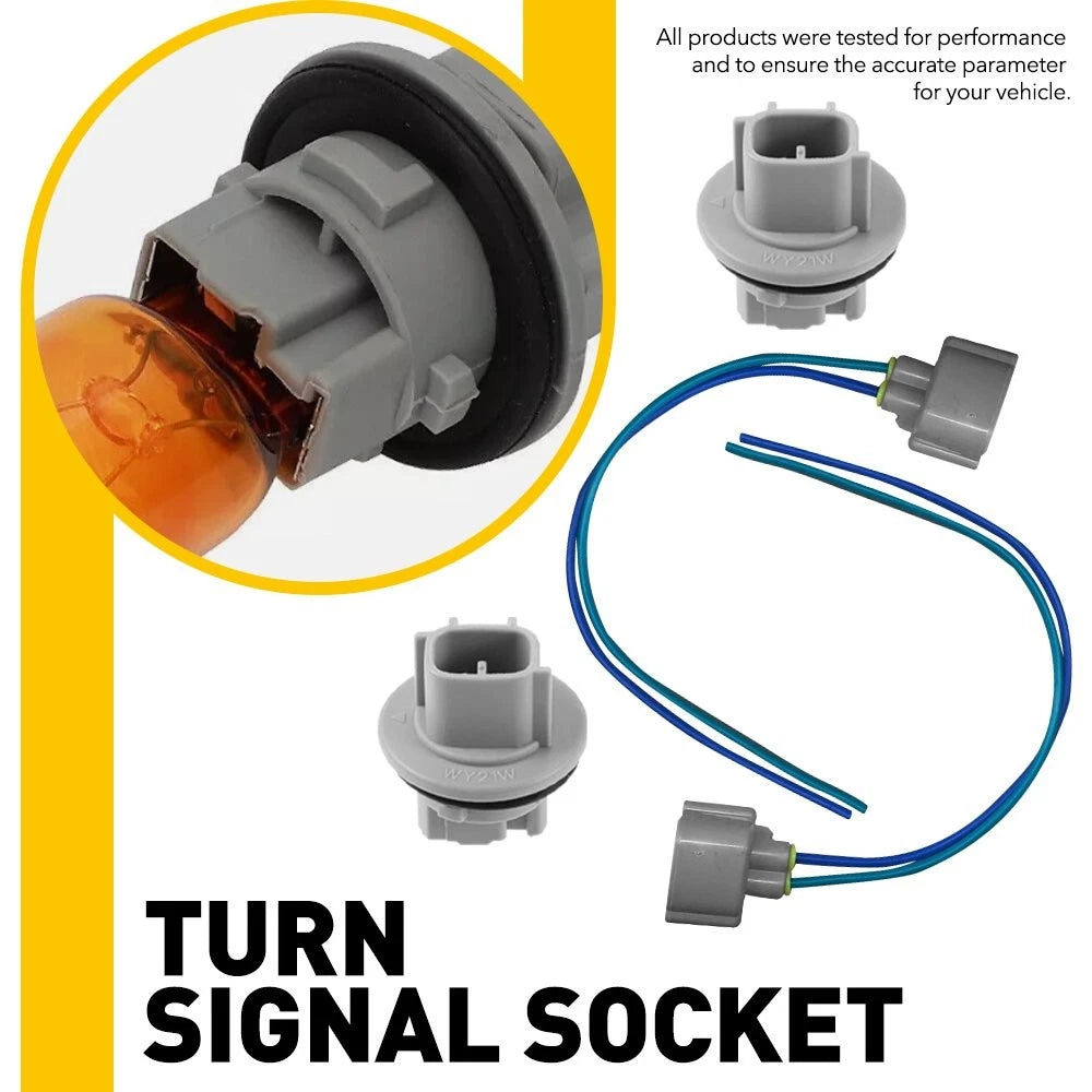 2X Turn Signal Socket & Connector Pigtail 90075-60028 for Toyota 4Runner (2003–2005)