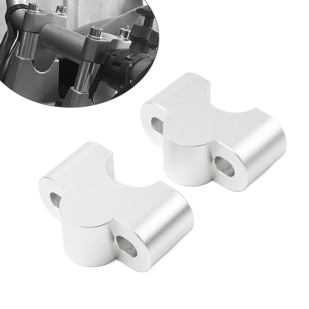 Handlebar Riser Lift Kit Clamps 7/8" Bar 25mm for Honda Suzuki Kawasaki