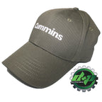 Cummins Olive Embroidered Baseball Hat for 4X4 Diesel Trucks