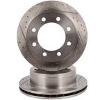 Rear Drilled Slotted Brake Rotors for Chevrolet Silverado 2500, GMC Yukon XL 2500