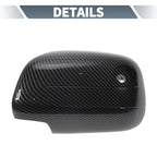Rearview Mirror Cover Overlay Black Carbon Fiber for Lexus RX350 RX330 (2004-2006)