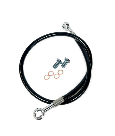 +2" Extended Steel Braided Rear Brake Line for Yamaha YFZ450R (2009–2023)