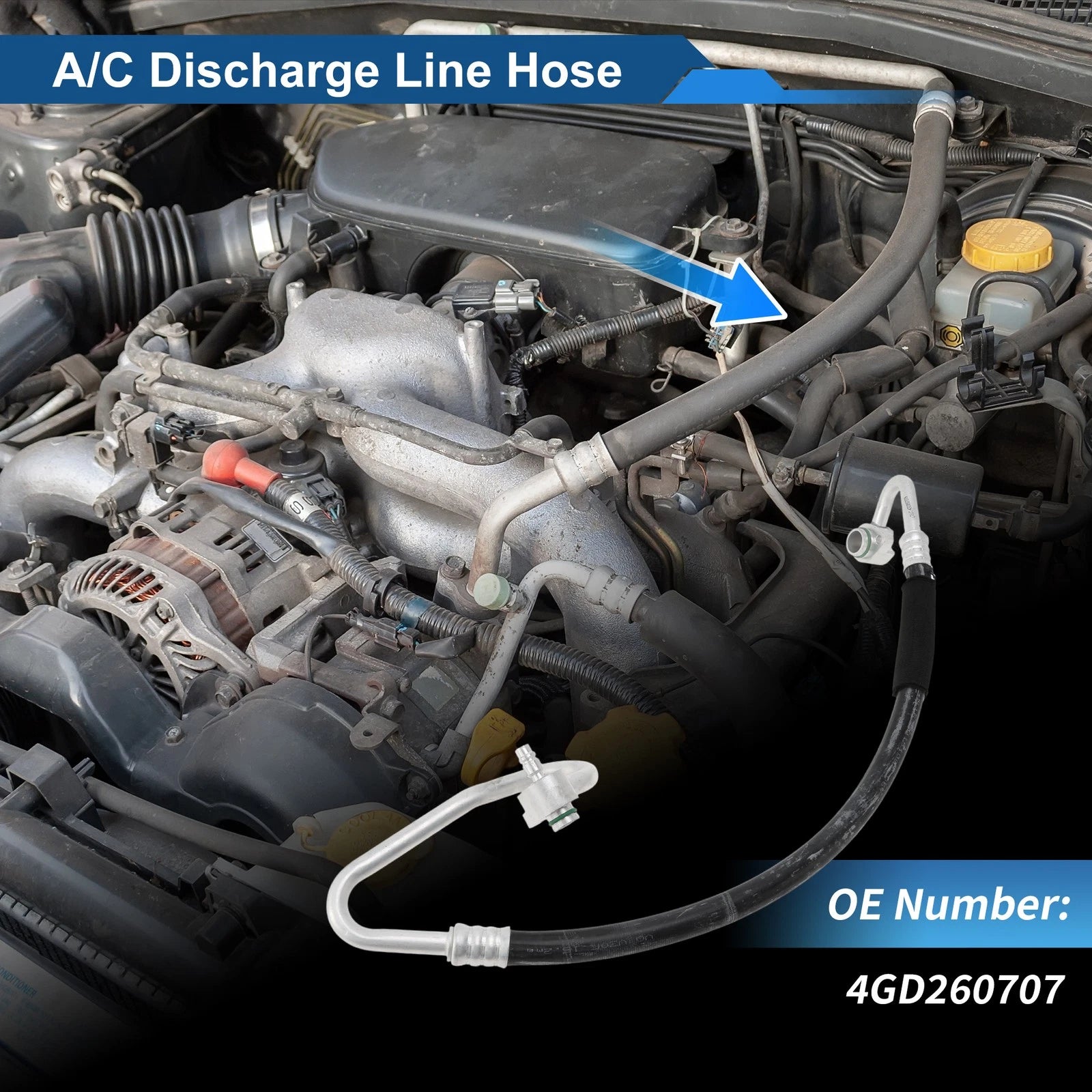 A/C Refrigerant Liquid Hose for Audi A6 Quattro (2012–2015) 4GD260707