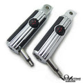 Defiance Chrome Footpegs for Yamaha Road Star Warrior (2002–2009)