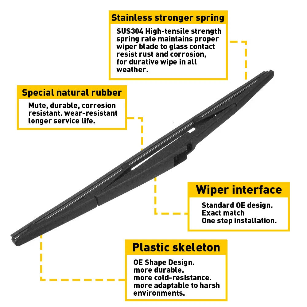 Rear Wiper Arm & Blade for Toyota Sienna (2004–2010)