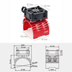 RC Motor Cooler Fan Set of 2 for 380 390 Motors (28 29 36mm)
