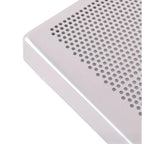 Set of 2 Perforated Aluminum Baking Pans 28x28cm Non-Slip