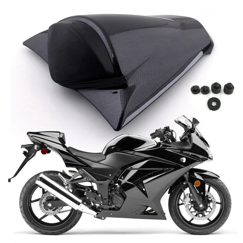 Rear Seat Cover Cowl for Kawasaki Ninja ZX250R ZX250 (2008–2012) Carbon E