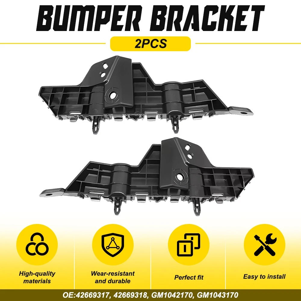 Set of 2 Front Bumper Bracket Retainers for Buick Encore (2019–2022) GM1043170