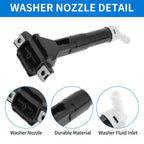 Front Driver Side Headlight Washer Nozzle for Honda CR-V (2012–2018) No. 76885T0AS01