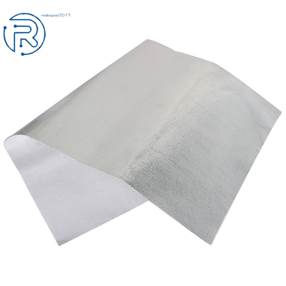 Adhesive Backed Aluminized Heat Barrier for Universal Use (24In x 12In)