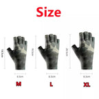 Anti-slip Fingerless Fishing Gloves - Sun Protection, Ice Silk Material