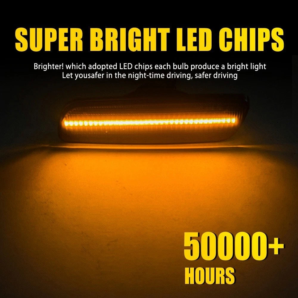 Smoke Amber LED Side Marker Lamp for Toyota Lexus GS300 GS400 LS400 IS300 (1993–2005)