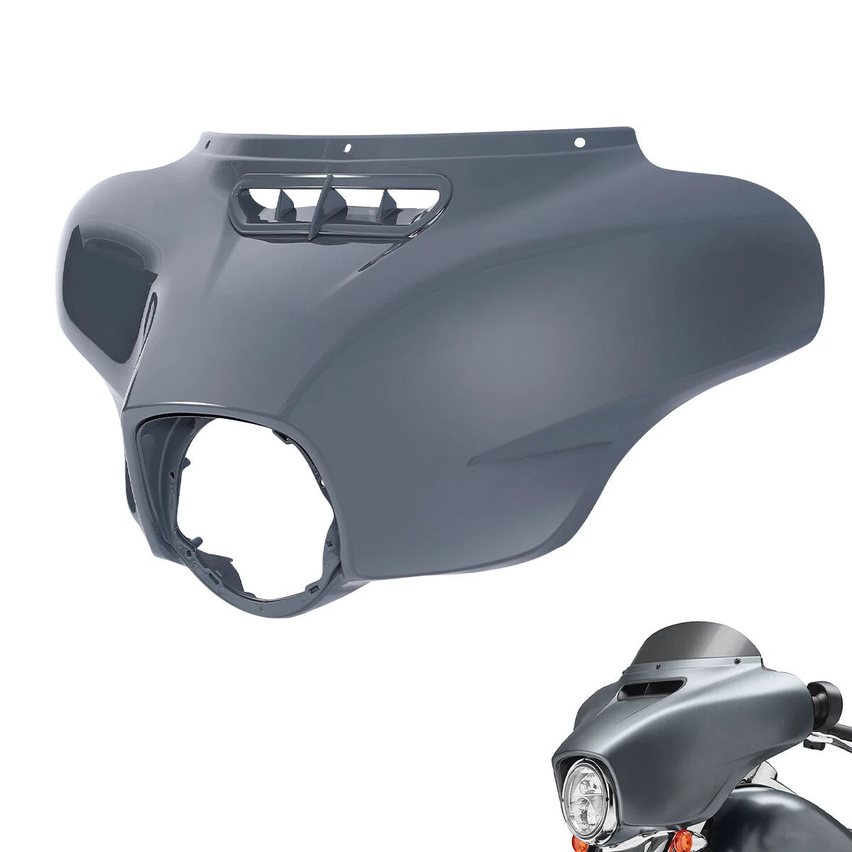 Outer Batwing Fairing for Harley Street Glide Ultra Limited (2014–2023) Gunship Gray