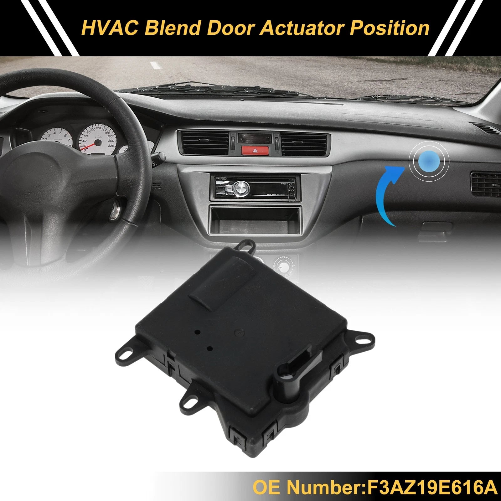 HVAC Heater Blend Door Actuator for Ford Victoria (2005–2011) No.F3AZ19E616A