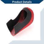 Gear Shift Knob Cover for Chevrolet Malibu (2016–2020) Red Black Faux Leather