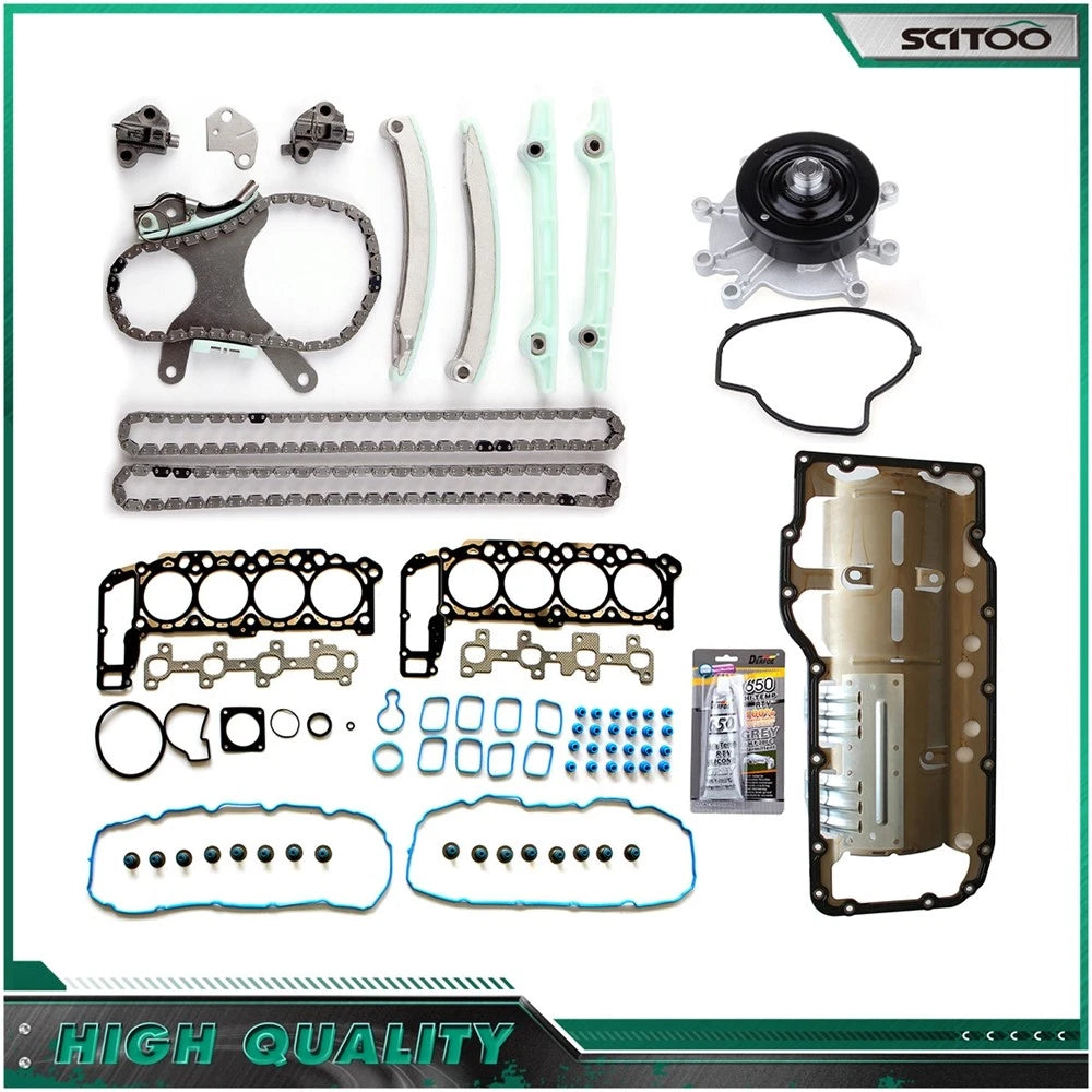 Timing Chain Kit, Oil Pan Gasket, Water Pump for Dodge Ram 1500 (2002–2003)