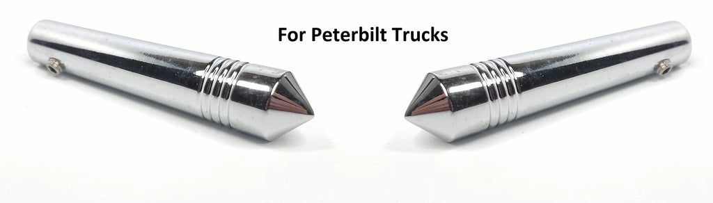 Pair Chrome Metal Toggle Switch Extensions for Peterbilt 2-1/4 in Long (–)