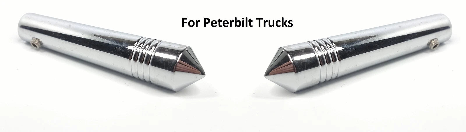 Pair Chrome Metal Toggle Switch Extensions for Peterbilt 2-1/4 in Long (–)