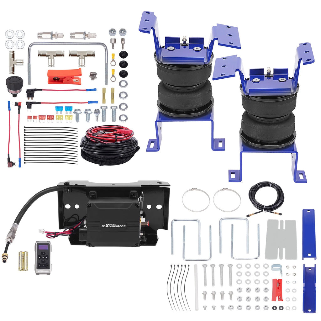 Air Suspension Springs + Wireless Compressor Kit for Chevy 3500 HD (2011–2019)