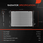 Radiator for Hyundai Elantra (2012–2013) Kia Soul Forte Manual Transmission