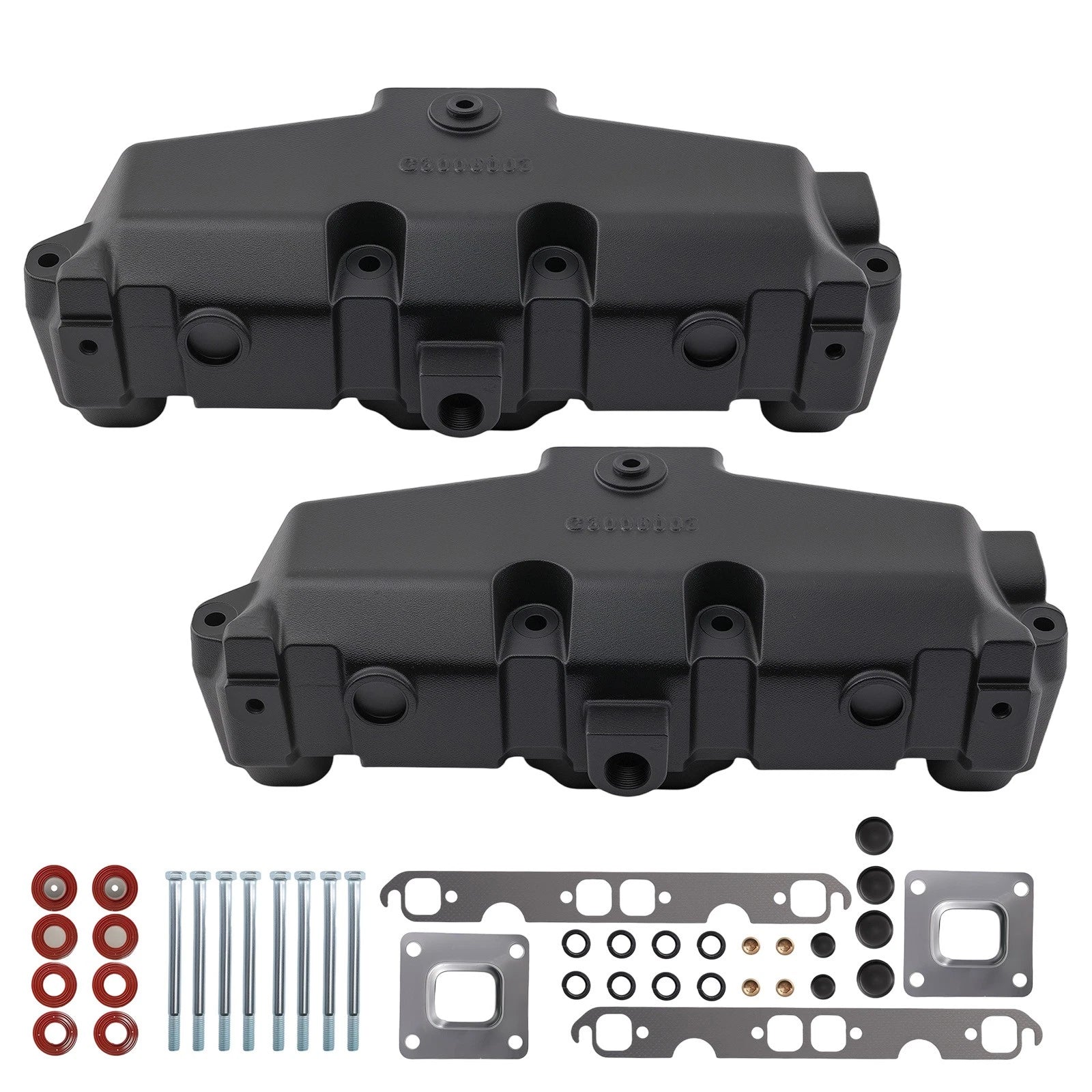 2X Dry Joint Exhaust Manifold for MerCruiser 5.0 5.7 6.2 V8 (2002–Present)