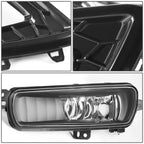 LED DRL Turn Signal Fog Light Lamps Black Bezel for Ford Focus (2015–2018)