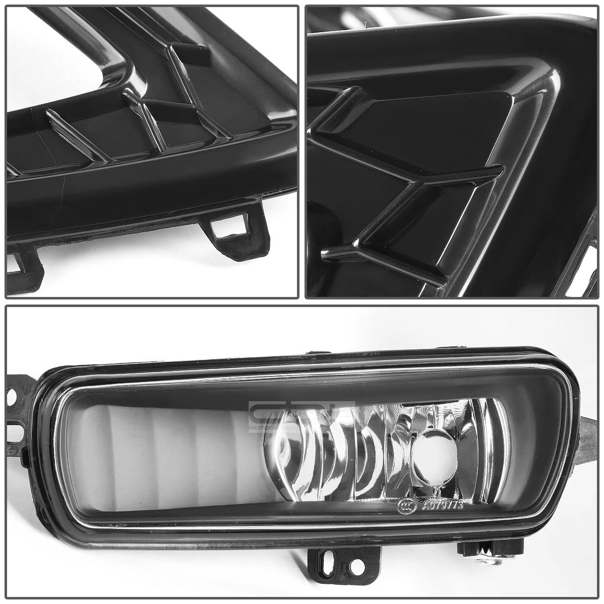 LED DRL Turn Signal Fog Light Lamps Black Bezel for Ford Focus (2015–2018)