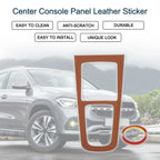 Center Console Panel Sticker for Mercedes-Benz GLA GLB EQA EQB 2020-2024 Brown