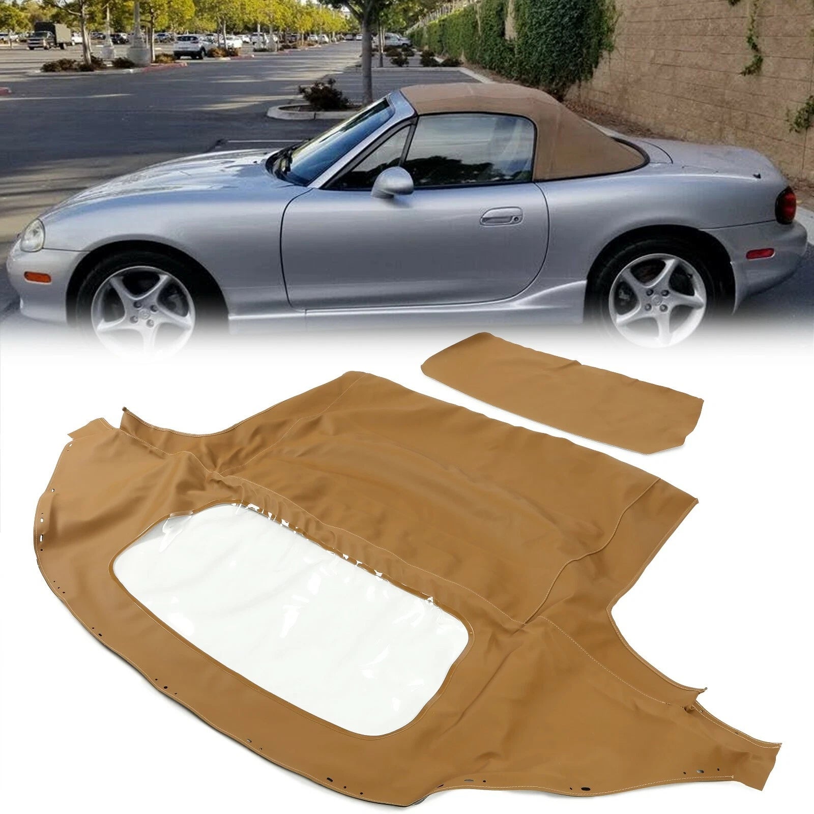 Convertible Soft Top & Plastic Window for Mazda Miata (1990–2005)