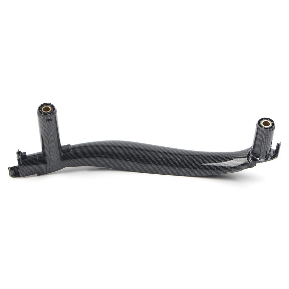 Left Carbon Fiber Inner Door Pull Handle Trim for BMW X5 X6 (2014–2019)