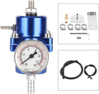 Adjustable Fuel Pressure Regulator with Gauge & Fitting Kit for Universal (All Years)